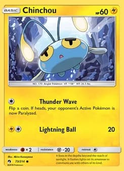Chinchou — Lost Thunder — Common