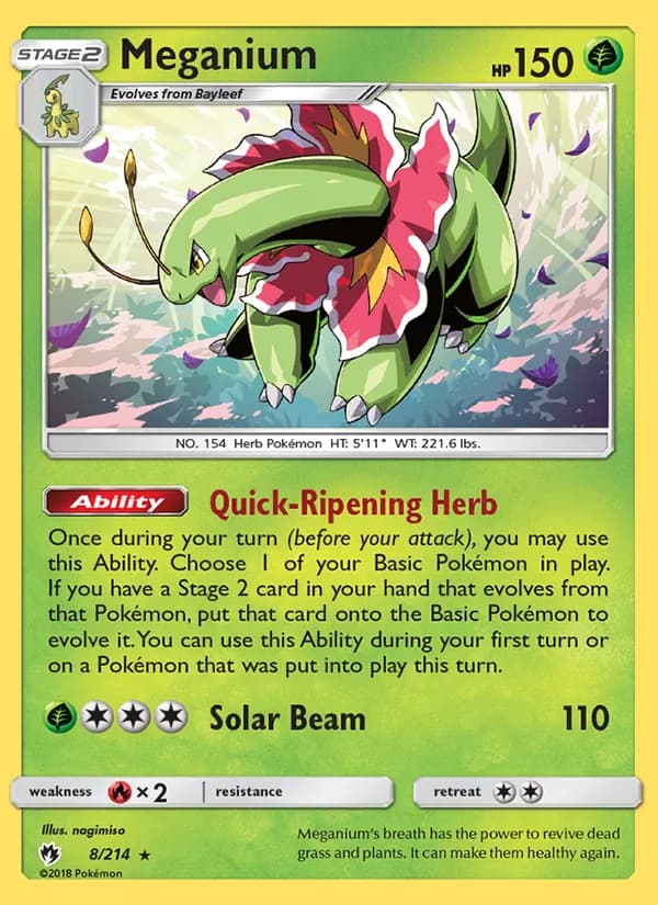 Meganium — Lost Thunder, Rare