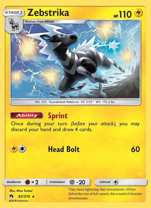 Zebstrika — Lost Thunder, Rare