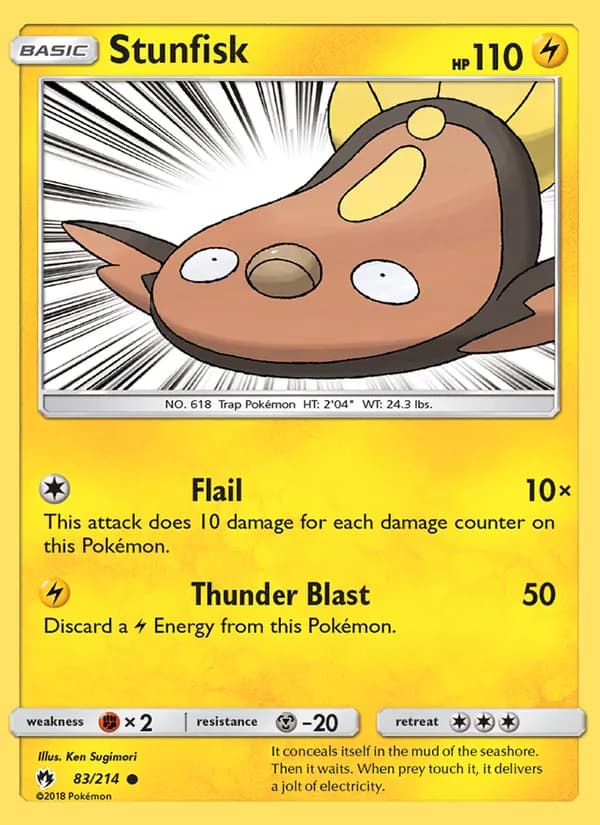 Stunfisk — Lost Thunder, Common