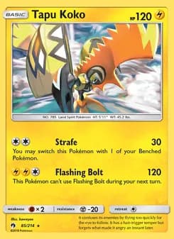 Tapu Koko — Lost Thunder — Rare