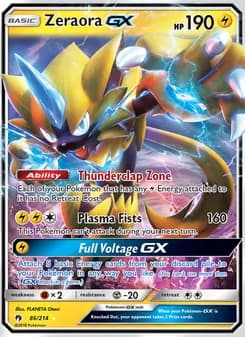 Zeraora GX — Lost Thunder — Ultra Rare