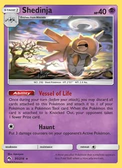 Shedinja — Lost Thunder — Rare