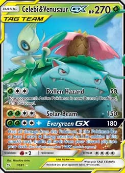 Celebi & Venusaur GX — Team Up — Ultra Rare