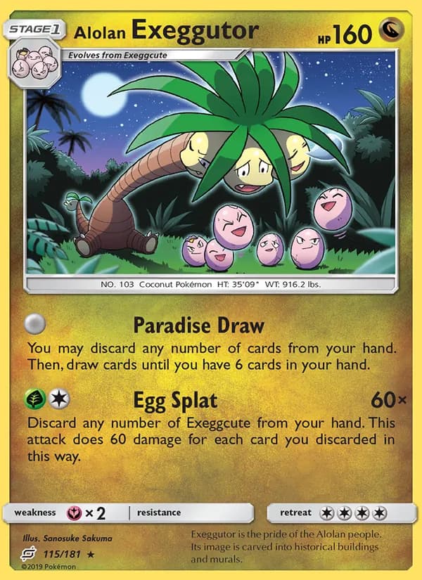 Alolan Exeggutor — Team Up, Rare