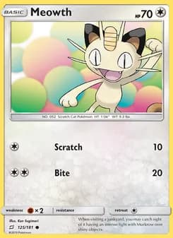 Meowth — Team Up — Common