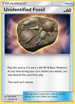Unidentified Fossil — Team Up — Uncommon