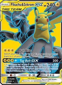 Pikachu & Zekrom GX — Team Up — Ultra Rare