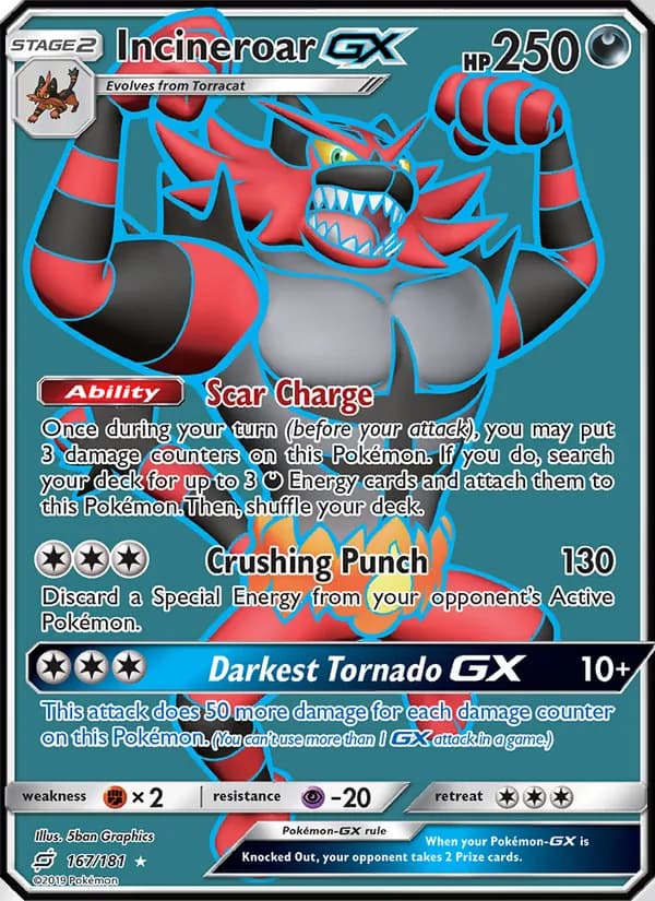 Incineroar GX — Team Up, Ultra Rare