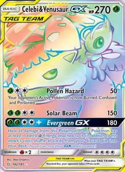 Celebi & Venusaur GX — Team Up — Secret Rare
