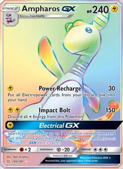 Ampharos GX — Team Up — Secret Rare
