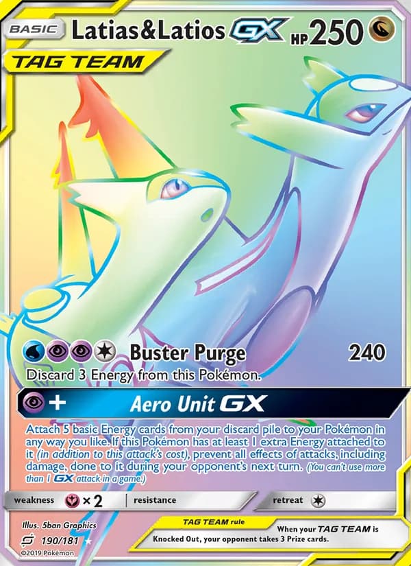 Latias & Latios GX — Team Up, Secret Rare