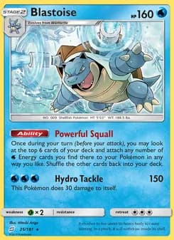 Blastoise — Team Up — Rare