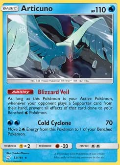 Articuno — Team Up — Rare