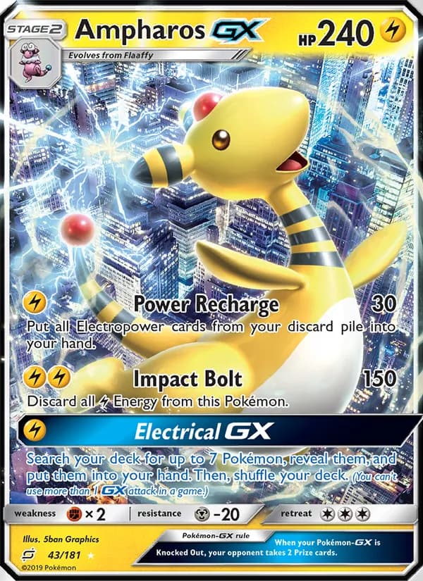 Ampharos GX — Team Up, Ultra Rare