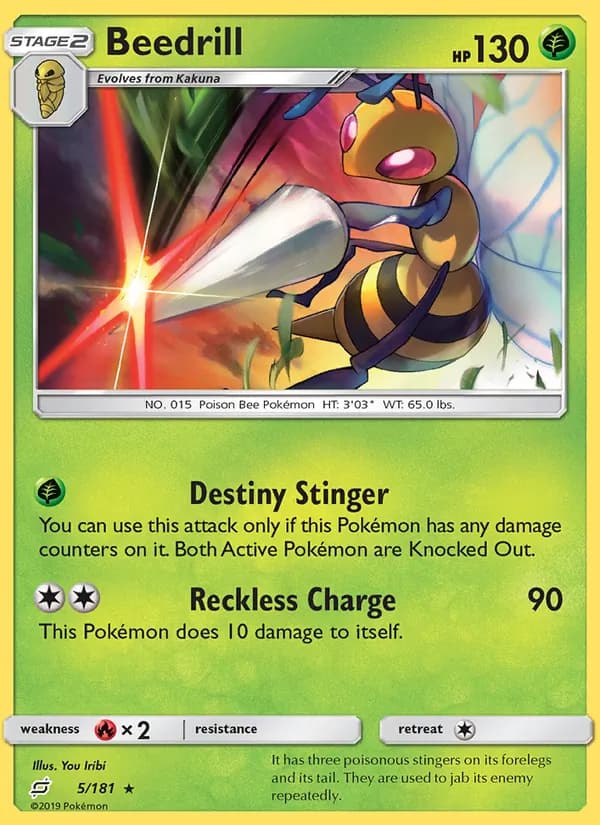 Beedrill — Team Up, Rare