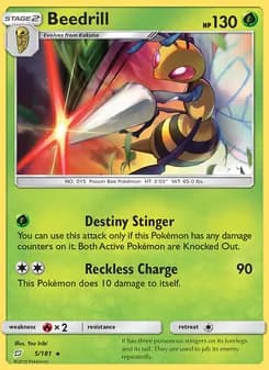 Beedrill — Team Up — Rare