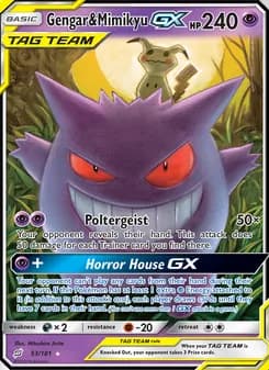 Gengar & Mimikyu GX — Team Up — Ultra Rare