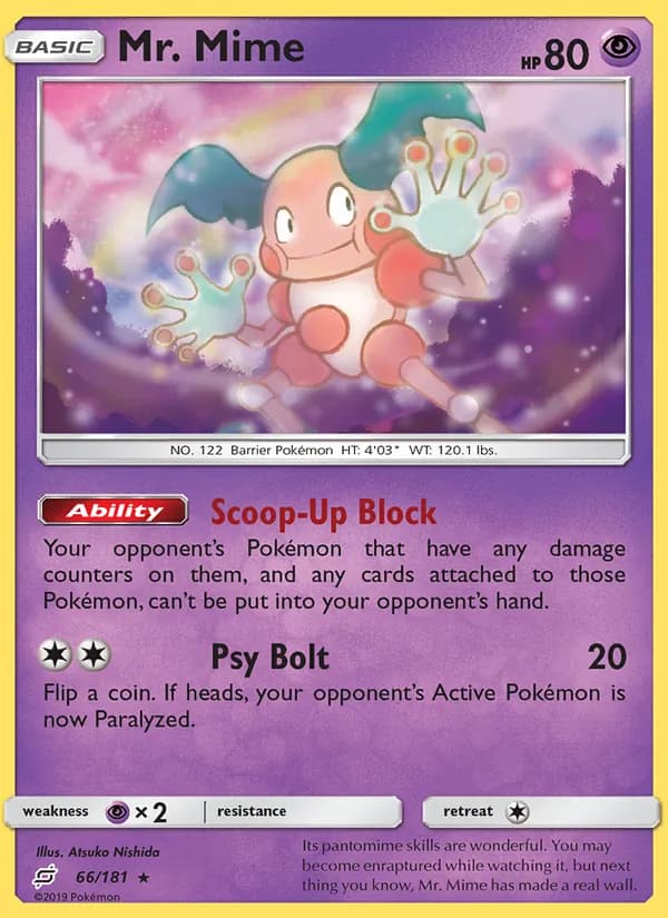 Mr. Mime — Team Up, Rare
