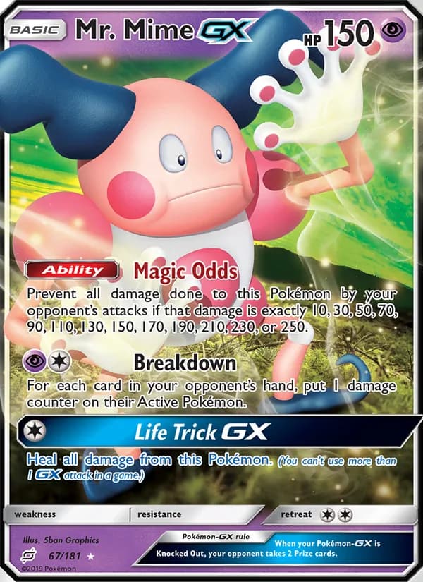 Mr. Mime GX — Team Up, Ultra Rare