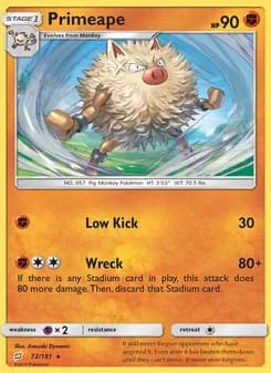 Primeape — Team Up — Rare