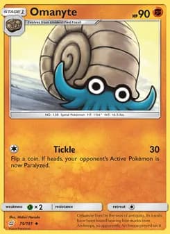 Omanyte — Team Up — Uncommon