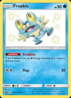 Froakie — Hidden Fates Shiny Vault — Shiny rare