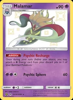Malamar — Hidden Fates Shiny Vault — Shiny rare