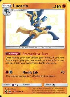 Lucario — Hidden Fates Shiny Vault — Shiny rare