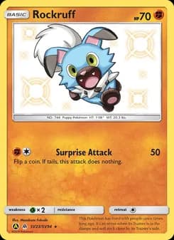 Rockruff — Hidden Fates Shiny Vault — Shiny rare