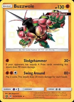 Buzzwole — Hidden Fates Shiny Vault — Shiny rare