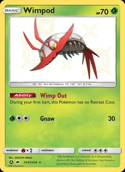 Wimpod — Hidden Fates Shiny Vault — Shiny rare