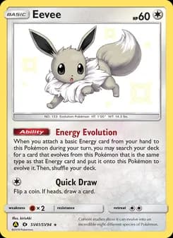 Eevee — Hidden Fates Shiny Vault — Shiny rare