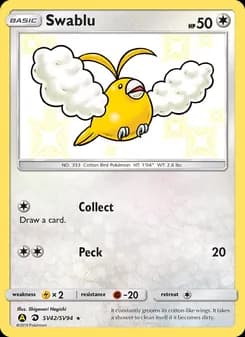 Swablu — Hidden Fates Shiny Vault — Shiny rare