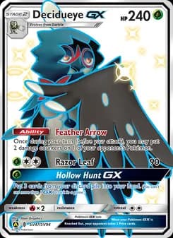 Decidueye-GX — Hidden Fates Shiny Vault — Shiny rare