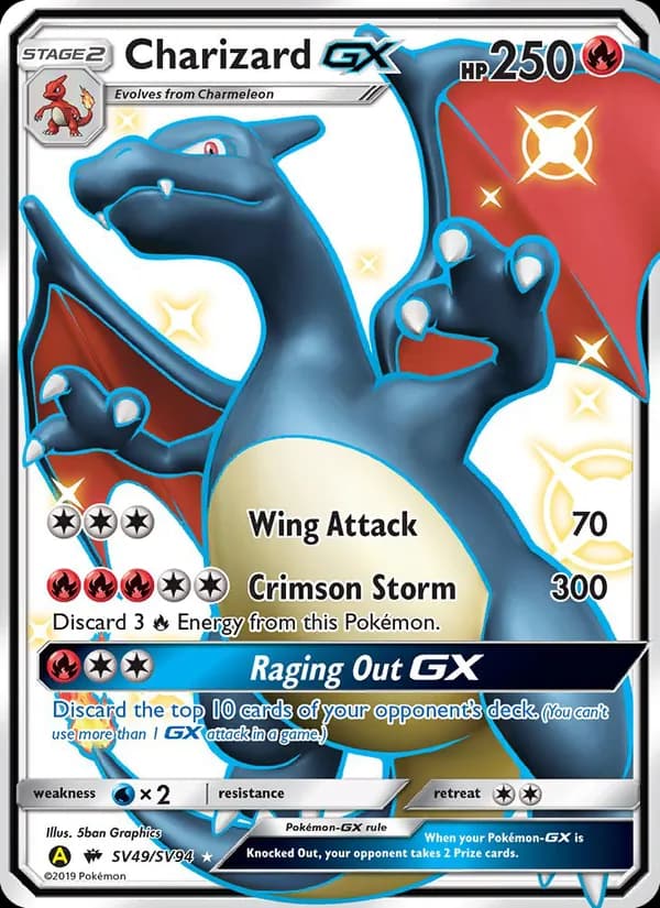 Charizard-GX — Hidden Fates Shiny Vault, Shiny rare