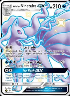 Alolan Ninetales-GX — Hidden Fates Shiny Vault — Shiny rare