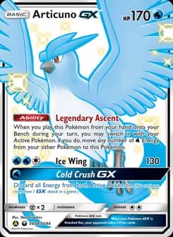 Articuno-GX — Hidden Fates Shiny Vault — Shiny rare
