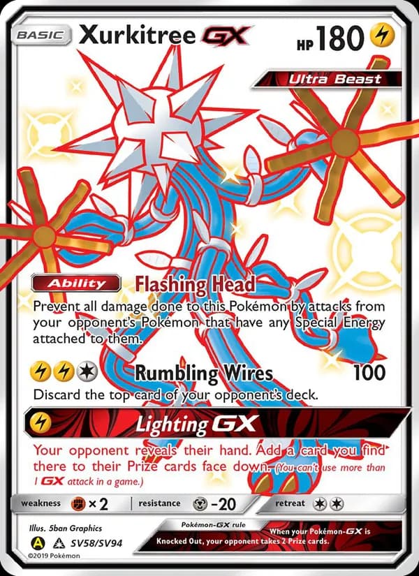 Xurkitree-GX — Hidden Fates Shiny Vault, Shiny rare
