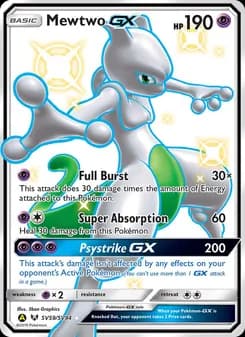 Mewtwo-GX — Hidden Fates Shiny Vault — Shiny rare