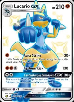 Lucario-GX — Hidden Fates Shiny Vault — Shiny rare