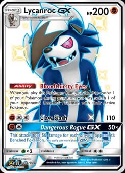 Lycanroc-GX — Hidden Fates Shiny Vault — Shiny rare