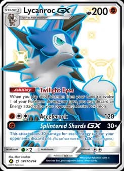 Lycanroc-GX — Hidden Fates Shiny Vault — Shiny rare