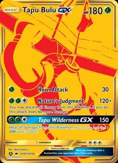 Tapu Bulu-GX — Hidden Fates Shiny Vault — Secret Rare