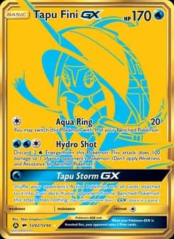 Tapu Fini-GX — Hidden Fates Shiny Vault — Secret Rare