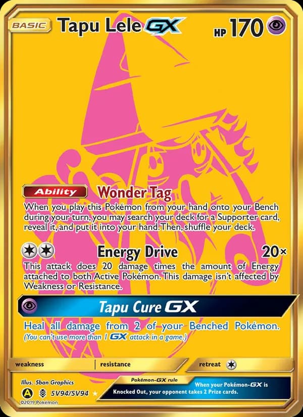 Tapu Lele-GX — Hidden Fates Shiny Vault, Secret Rare