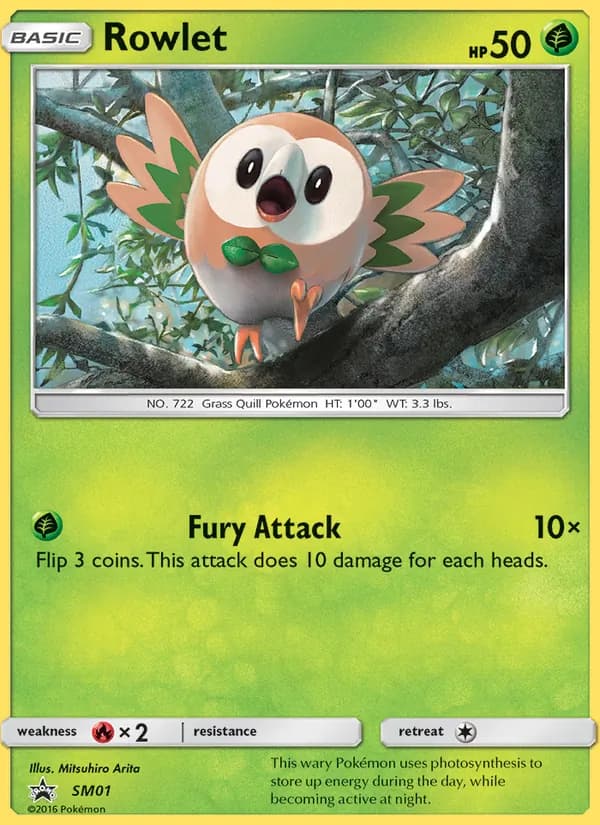 Rowlet — SM Black Star Promos, Rare