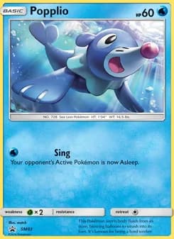 Popplio — SM Black Star Promos — Rare
