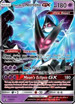 Dawn Wings Necrozma GX — SM Black Star Promos — Rare