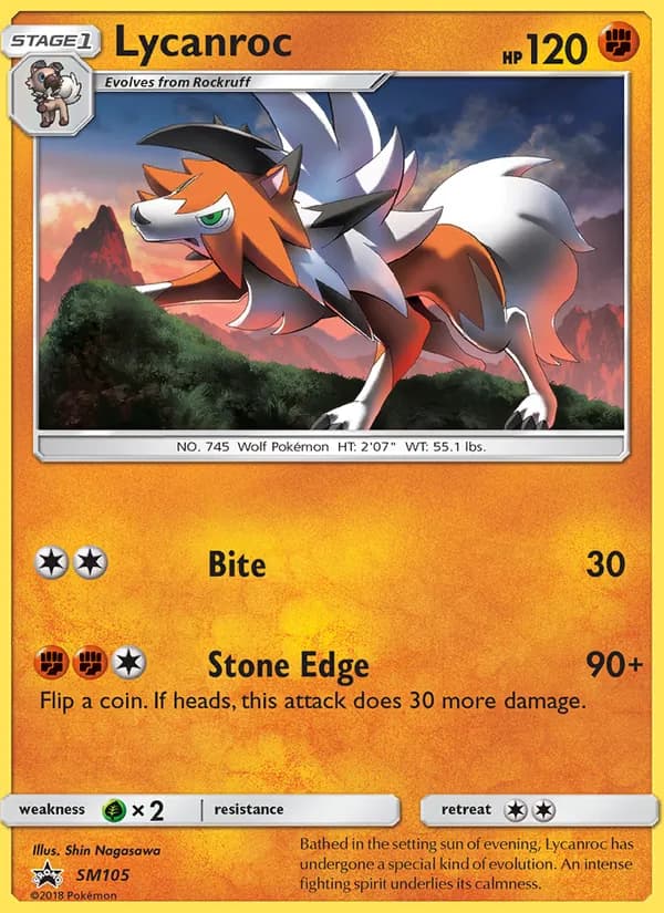 Lycanroc — SM Black Star Promos, Rare